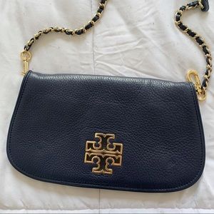 Tory Burch Britten Clutch Leather Crossbody
